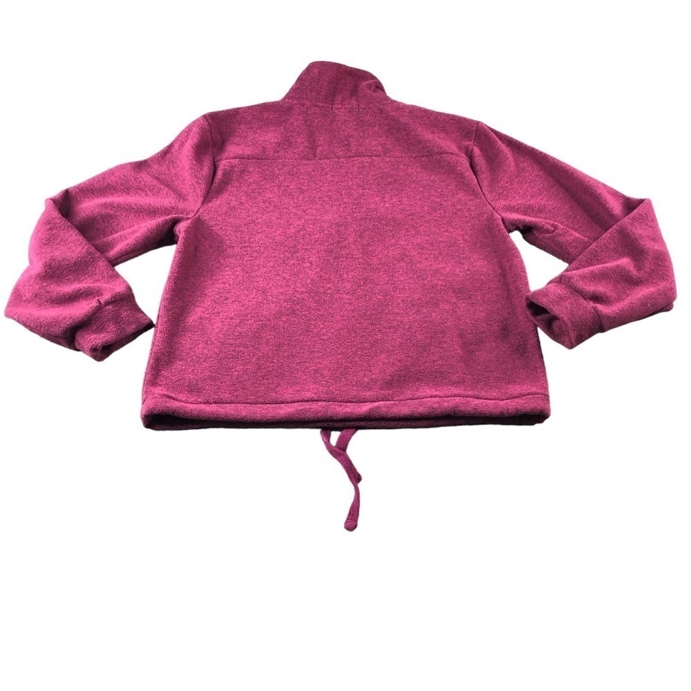 Beyond Yoga Raspberry Pink Half-Zip Drawstring Pullover - Picture 2 of 8